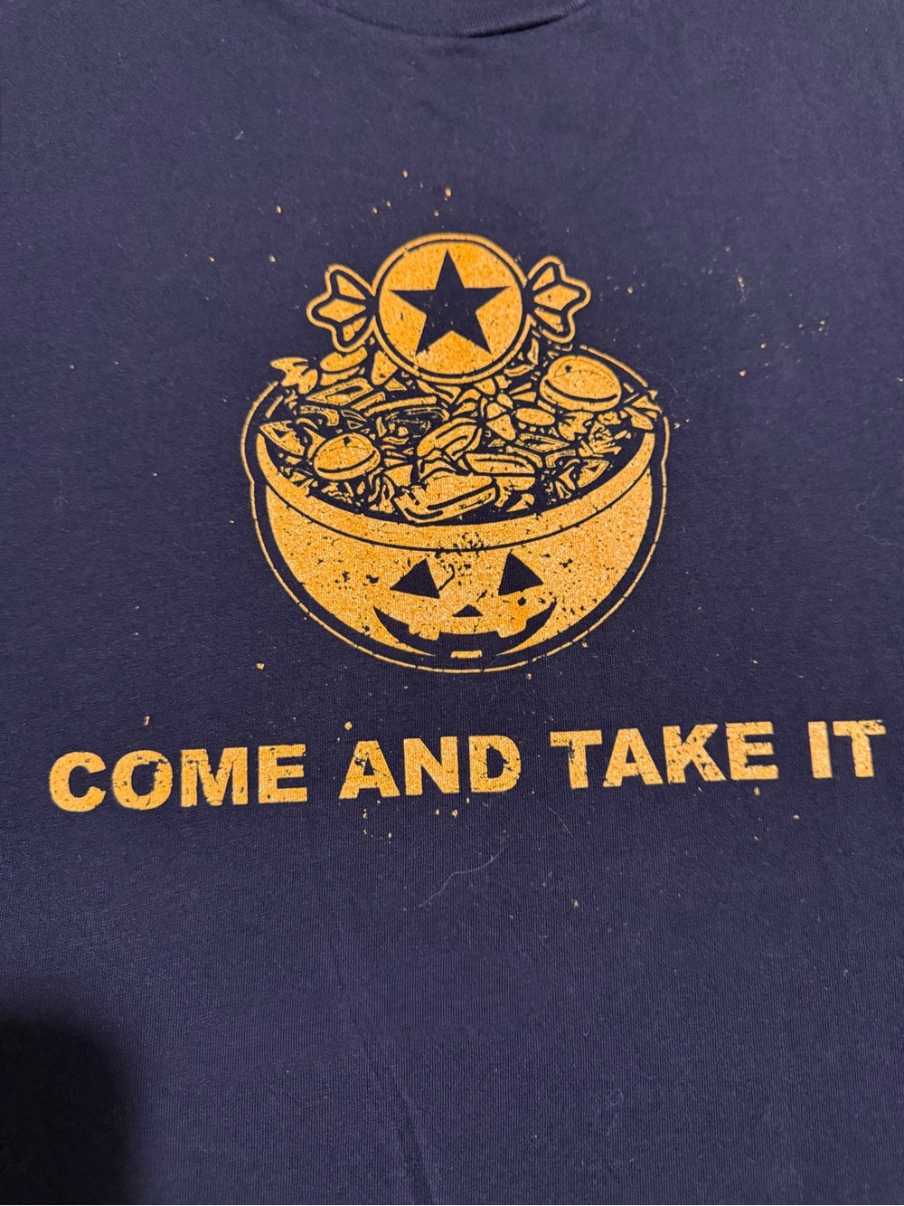 Halloween Grunt Style Come and Take It NWT L Candy Bowl Pumpkin Face - Picture 12 of 15